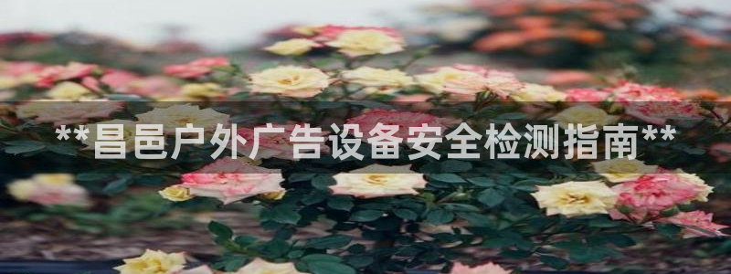 杏宇平台开户：**昌邑户外广告设备安全检测指南**