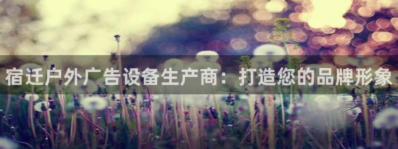 杏宇平台代理多少钱一个：宿迁户外广告设备生产商：打造您的品牌形象