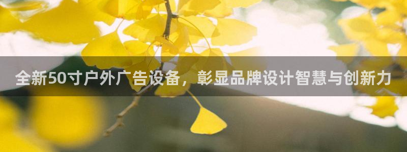 杏宇官方平台官网入口：全新50寸户外广告设备，彰显品牌设计智慧与创新力