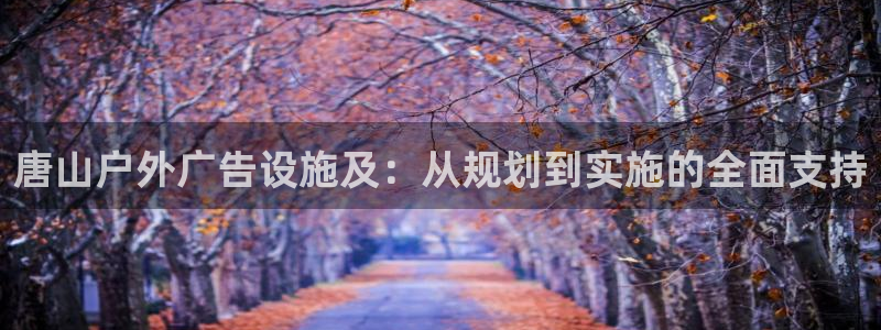 杏宇平台代理多少钱：唐山户外广告设施及：从规划到实施的全面支持