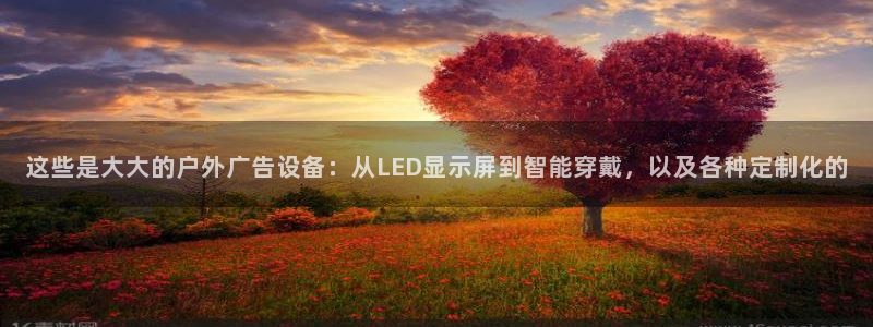 杏宇平台客服：这些是大大的户外广告设备：