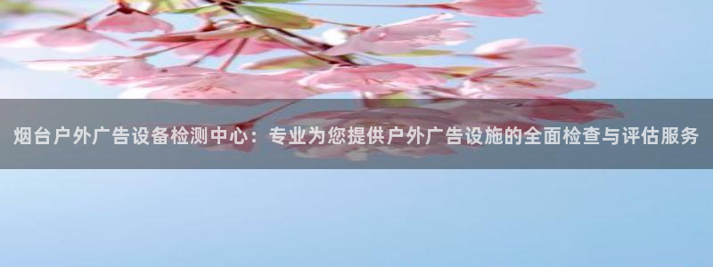 杏宇平台客服：烟台户外广告设备检测中心：专业为您提供户外广告设施的全面检查与评估服务