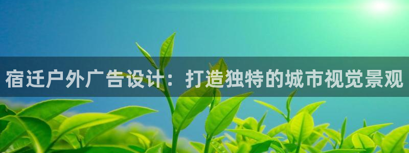杏宇平台主管：宿迁户外广告设计：打造独特的城市视觉景观