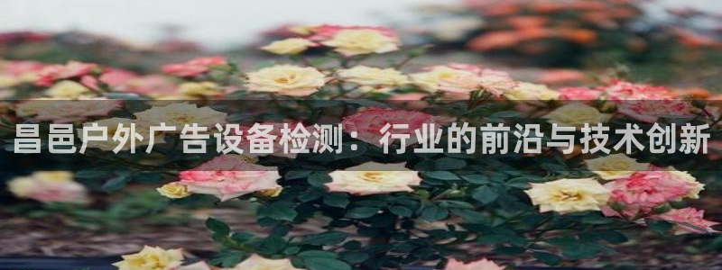 杏宇官方平台官网：昌邑户外广告设备检测：