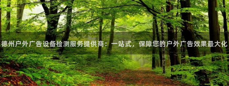 杏宇平台代理多少钱一个：德州户外广告设备检测服务提供商：一站式，保障您的户外广告效果最大化